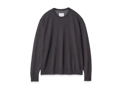 ssstein PE/RAMIE Knit Crew Neck Long Sleeve "Dark Charcoal"