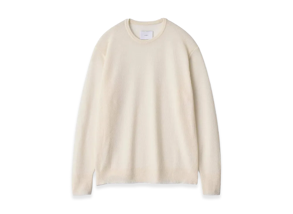 ssstein PE/RAMIE Knit Crew Neck Long Sleeve "Off White"