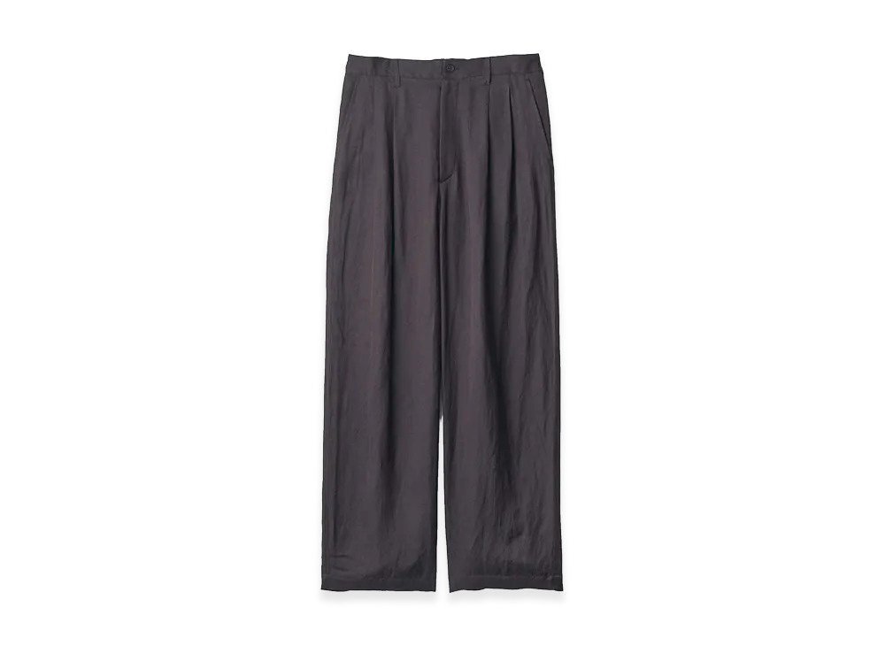 ssstein VIS/LI Bright Twill Wide Easy Trousers "Dark Charcoal"