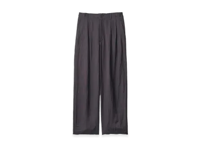 ssstein VIS/LI Bright Twill Wide Easy Trousers "Dark Charcoal"