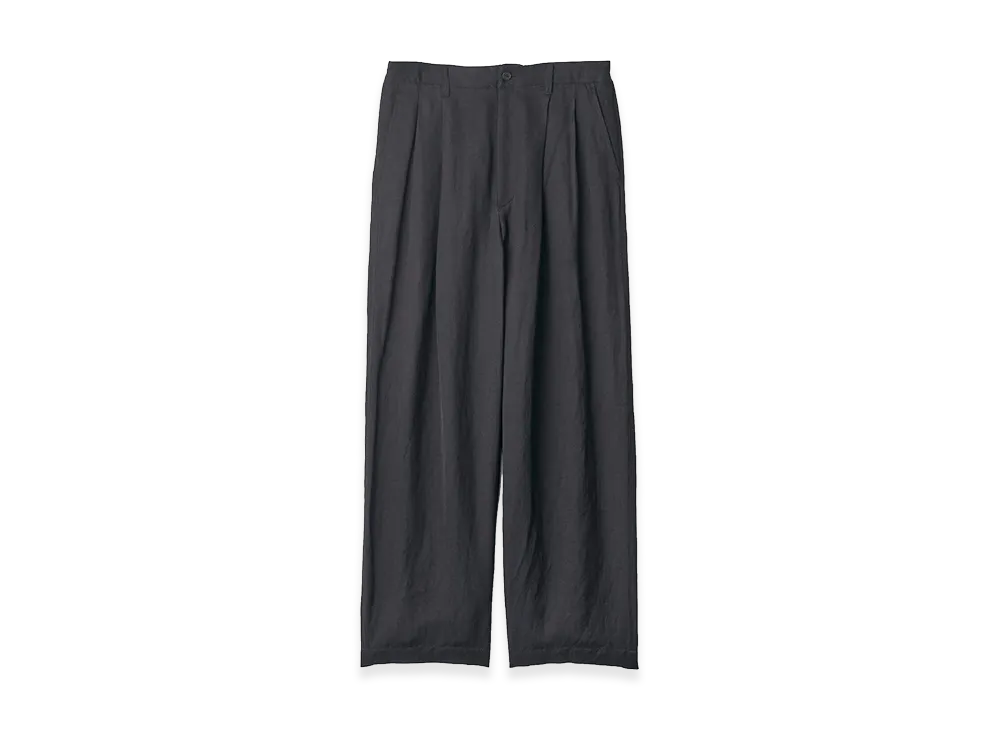 ssstein VIS/LI Bright Twill Wide Easy Trousers "Black"