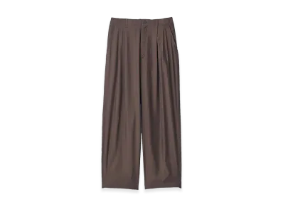 ssstein Cupro Twill Wide Easy Trousers "Dark Brown"