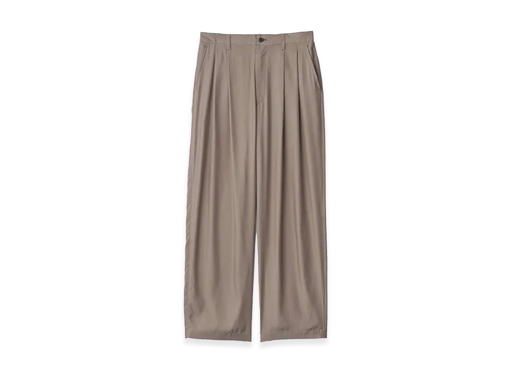 ssstein Cupro Twill Wide Easy Trousers "Taupe"