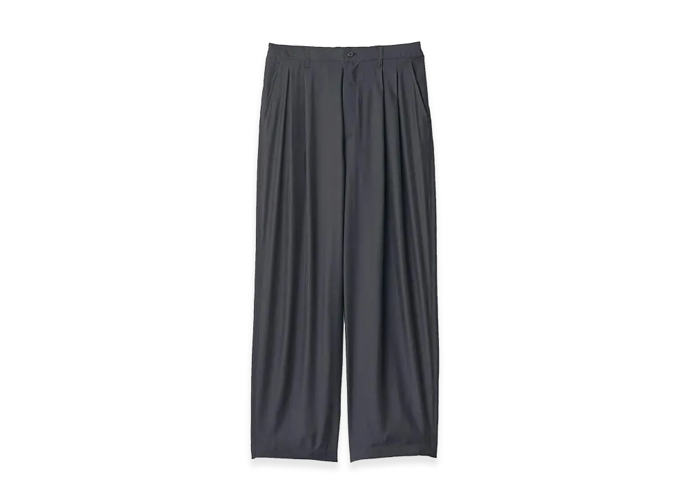ssstein Cupro Twill Wide Easy Trousers "Black"