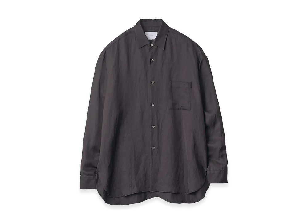 ssstein VIS/LI Bright Twill Oversized Long Sleeve Shirt "Dark Charcoal"