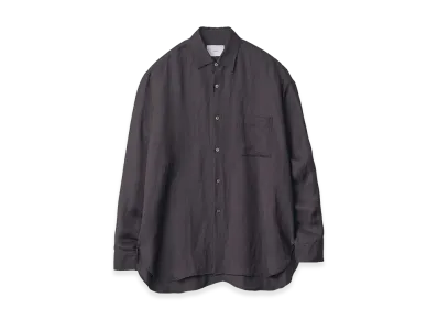 ssstein VIS/LI Bright Twill Oversized Long Sleeve Shirt "Dark Charcoal"