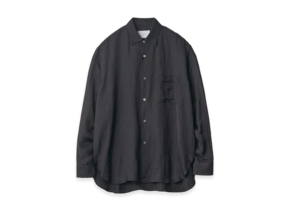 ssstein VIS/LI Bright Twill Oversized Long Sleeve Shirt "Black"