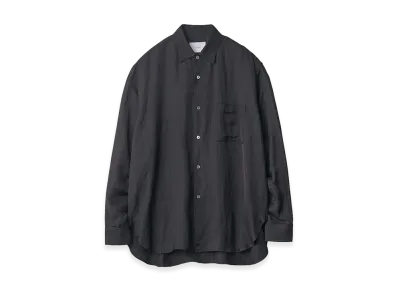 ssstein VIS/LI Bright Twill Oversized Long Sleeve Shirt "Black"