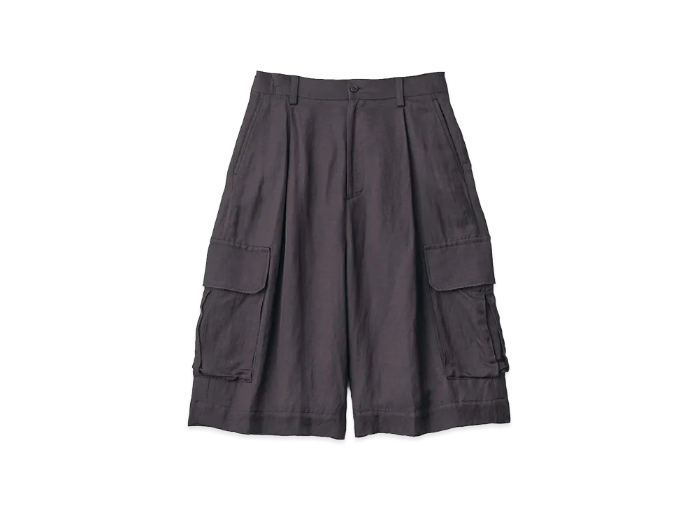 ssstein VIS/LI Bright Twill Cargo Short Trousers "Dark Charcoal"
