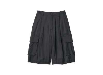ssstein VIS/LI Bright Twill Cargo Short Trousers "Black"