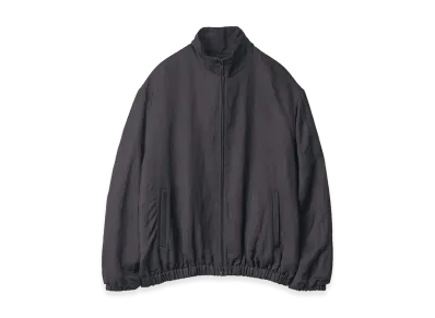 ssstein VIS/LI Bright Twill Shirred Light Zip Jacket "Black"