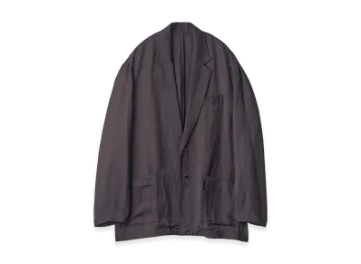 ssstein VIS/LI Bright Twill Single Breasted Jacket "Dark Charcoal"