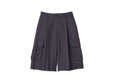 ssstein Silk Cupro Cargo Short Trousers "Dark Navy"