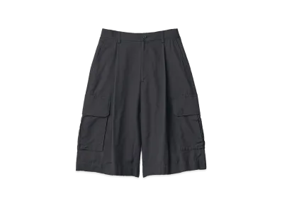 ssstein Silk Cupro Cargo Short Trousers "Black"
