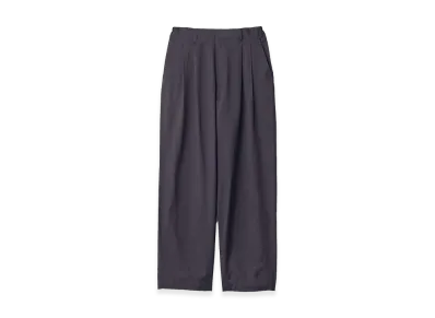 ssstein Silk Cupro Twill Wide Easy Trousers "Dark Navy"