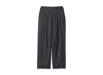 ssstein Silk Cupro Twill Wide Easy Trousers "Black"
