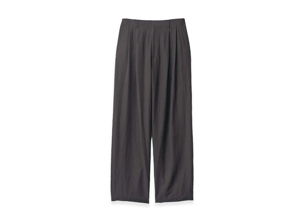 ssstein Wool Silk Wide Easy Trousers "Dark Charcoal"