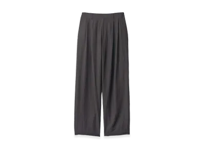 ssstein Wool Silk Wide Easy Trousers "Dark Charcoal"