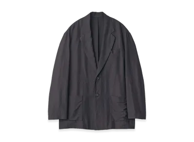 ssstein Wool Silk Single Breasted Jacket "Black"