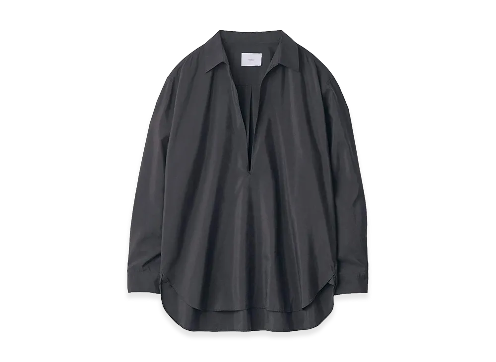 ssstein Silk Nylon Skipper Shirt "Black"