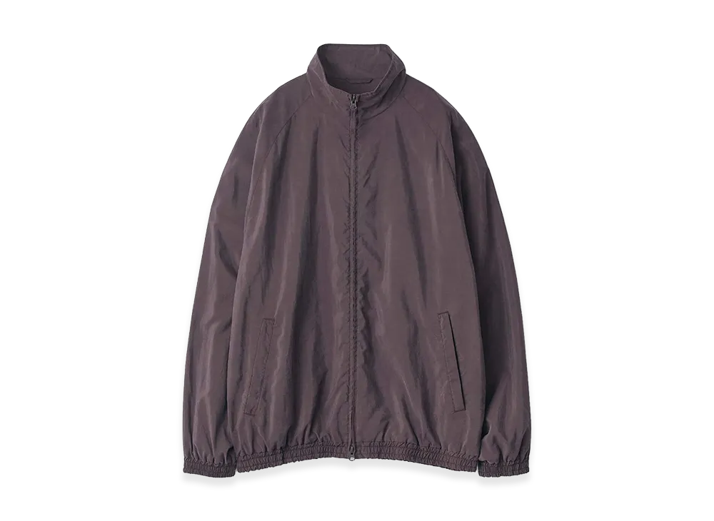 ssstein Silk Nylon Track Jacket "Charcoal Brown"