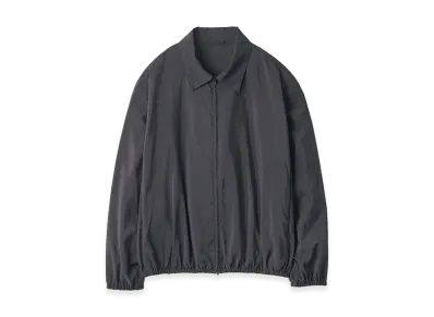 ssstein Silk Nylon Collared Zip Jacket "Black"