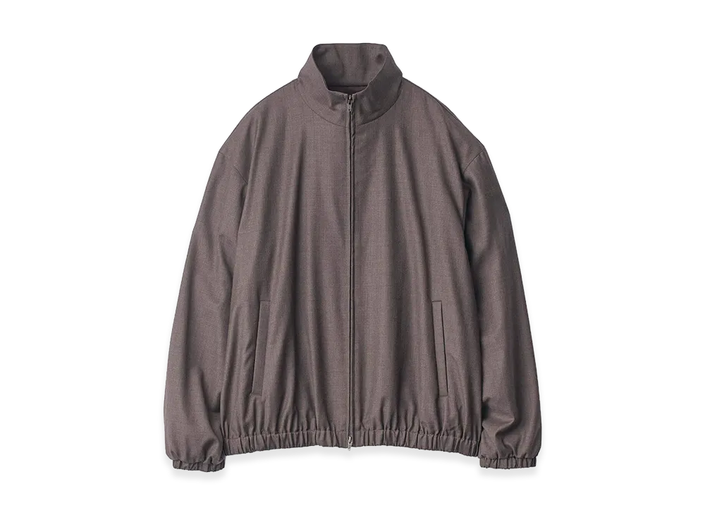 ssstein Extra Fine Wool Shirred Light Zip Jacket 