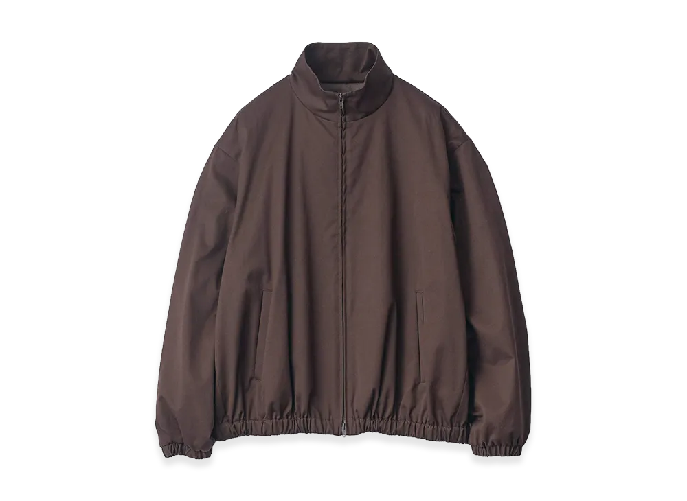 ssstein Cotton Satin Shirred Light Zip Jacket 