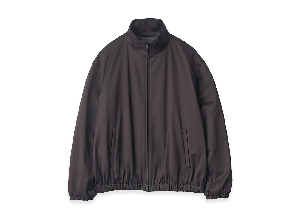 ssstein Cotton Satin Shirred Light Zip Jacket "Black"
