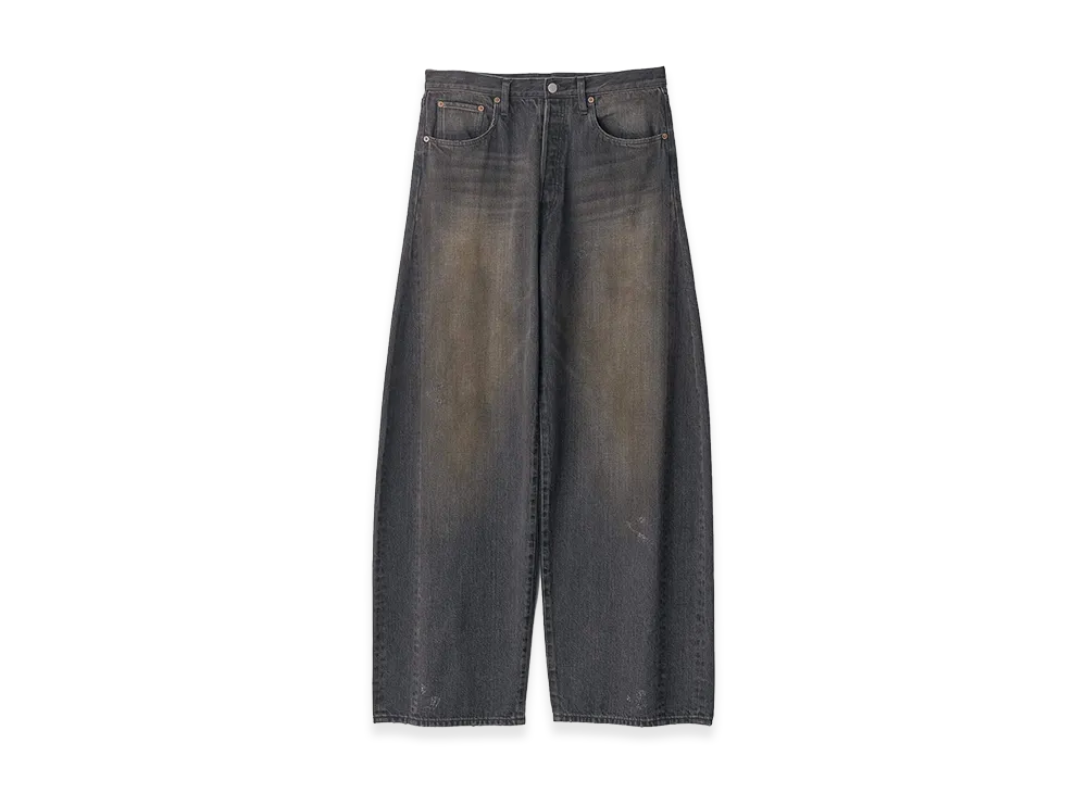 ssstein Deformation Wide Denim Jeans "Black"