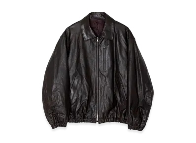 ssstein Calf Zip Short Jacket "Dark Brown"