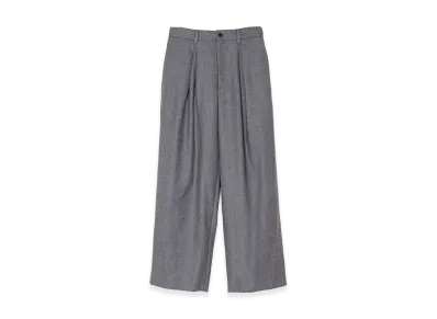 ssstein Wool Flannel Easy Wide Trousers "Gray"