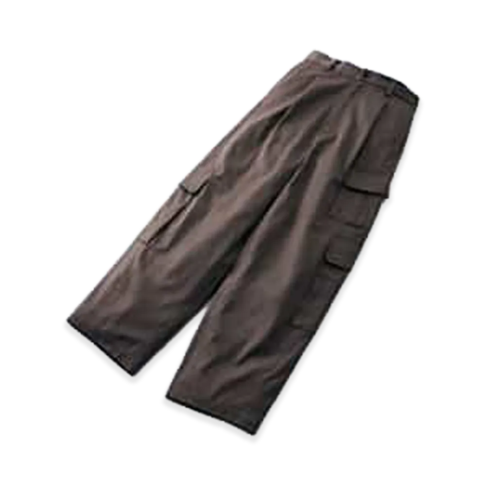 ssstein Barneys New York Exclusive Deadstock Wool Cargo Trousers "Taupe"