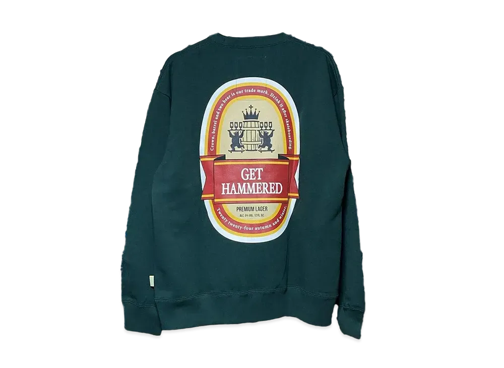 SSZ Get Hammered BEER BOTTLE SWEAT "Green"