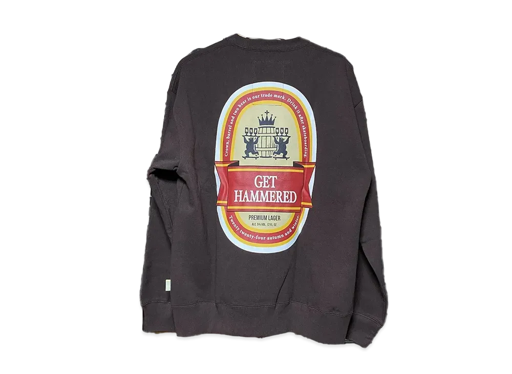 SSZ Get Hammered BEER BOTTLE SWEAT "Brown"