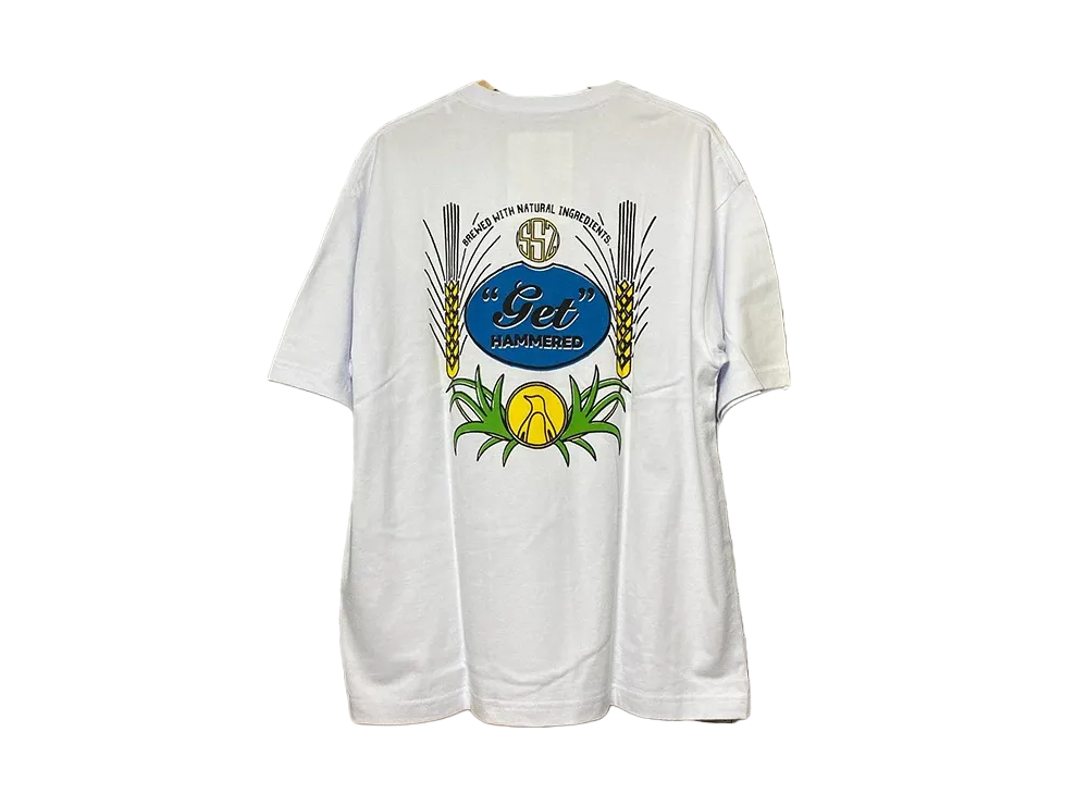 SSZ Get Hammered BREWED TEE "White"