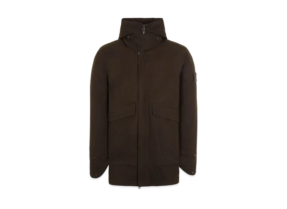 Stone Island 442F1 SW 3L DOWN_GHOST PIECE WITH DETACHABLE LINING "Dark Brown"