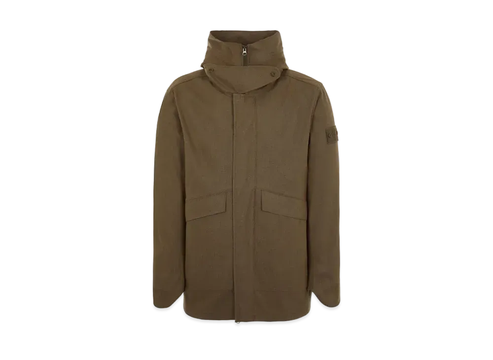 Stone Island 442F1 SW 3L DOWN_GHOST PIECE WITH DETACHABLE LINING "Military Green"