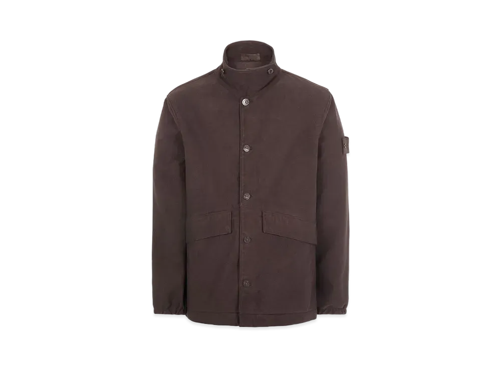 Stone Island A02F3 COTTON MOLESKIN-TC_GHOST PIECE "Dark Brown"