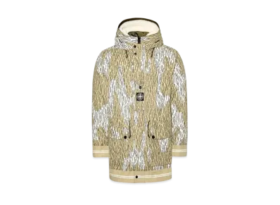 Stone Island 429E1 NASLAN LIGHT WATRO RAIN CAMO REFLECTIVE WITH DETACHABLE NYLON RASO/SHEEPSKIN LINING "Ecru"