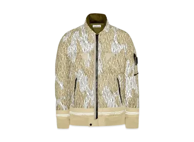 Stone Island 433E1 NASLAN LIGHT WATRO 'RAIN CAMO' REFLECTIVE_DOWN "Ecru"