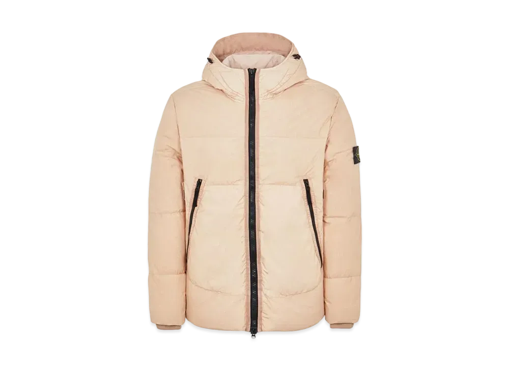 Stone Island 40123 GARMENT DYED CRINKLE REPS NY DOWN-TC "Pastele Pink"