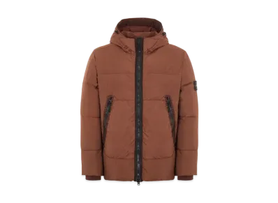 Stone Island 40123 GARMENT DYED CRINKLE REPS NY DOWN-TC "Mahogany Brown"