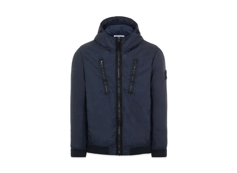 Stone Island 42223 GARMENT DYED CRINKLE REPS NY CON WITH PRIMALOFT-TC "Blue"