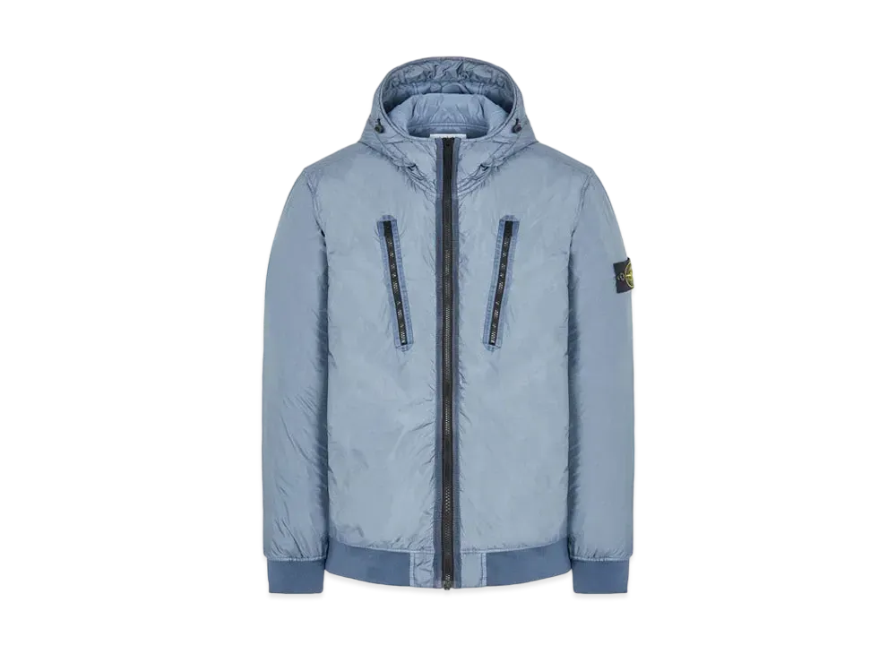 Stone Island 42223 GARMENT DYED CRINKLE REPS NY CON WITH PRIMALOFT-TC "Pastel Blue"