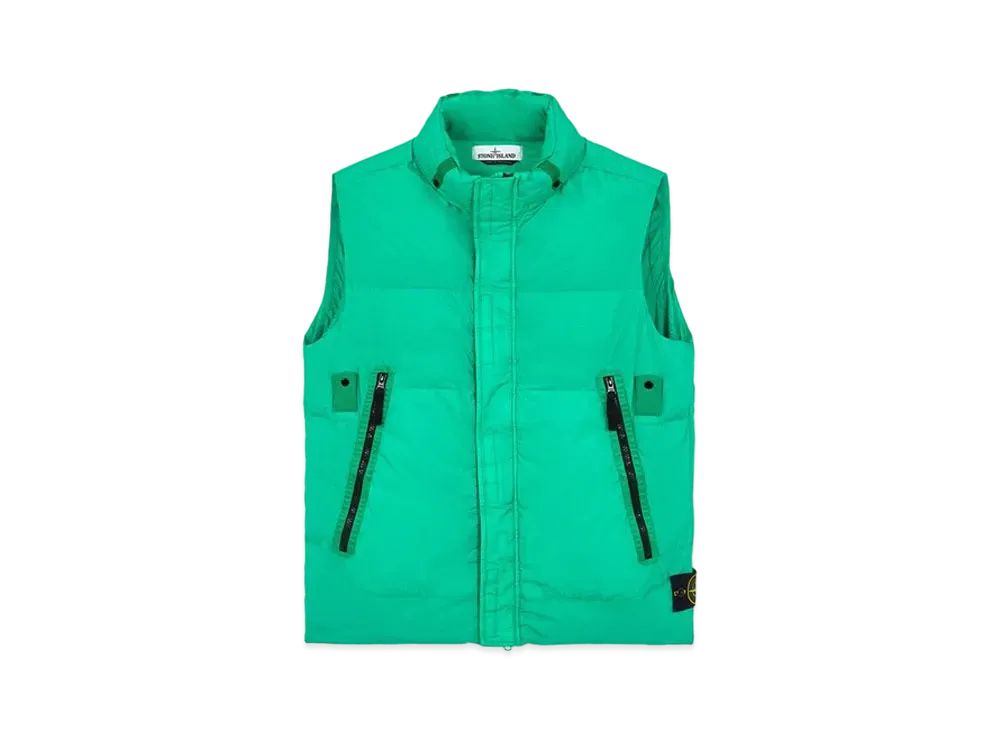 Stone Island G0123 GARMENT DYED CRINKLE REPS NY DOWN-TC "Green"