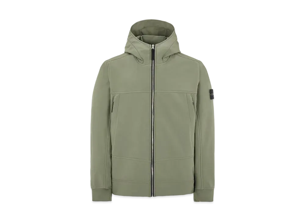 Stone Island Q0122 SOFT SHELL-R_E.DYE TECHNOLOGY "Sage Green"