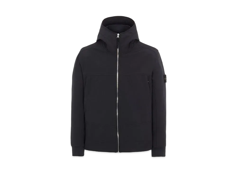 Stone Island Q0122 SOFT SHELL-R_E.DYE TECHNOLOGY "Black"