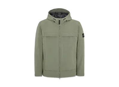 Stone Island 41427 SOFT SHELL-R E.DYE TECHNOLOGY WITH PRIMALOFT INSULATION TECHNOLOGY "Sage Green"