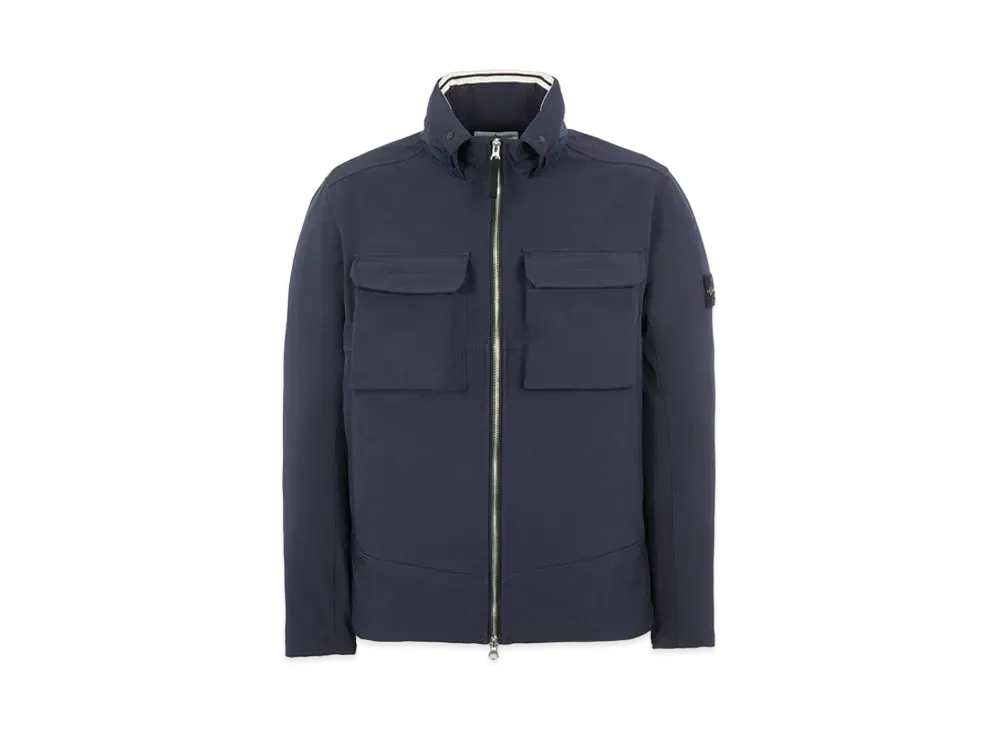Stone Island Q0222 SOFT SHELL-R_E.DYE TECHNOLOGY "Blue"